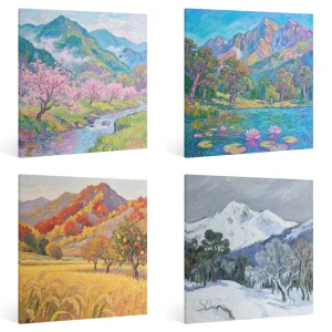 The Four Seasons Canvas Oil Painting