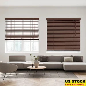 Cordless Faux Wood Blinds, window Treatment