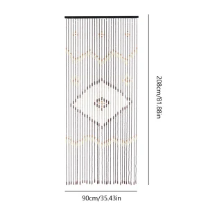 Wooden Bead Curtain 31-Line String Fly Screen
